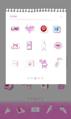 pink monami drawing android App screenshot 1