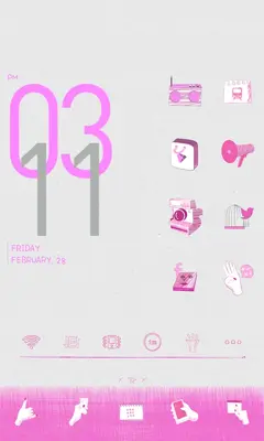 pink monami drawing android App screenshot 2